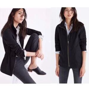 Madewell the Fleet Jacket cotton utility outdoors safari black Size Small